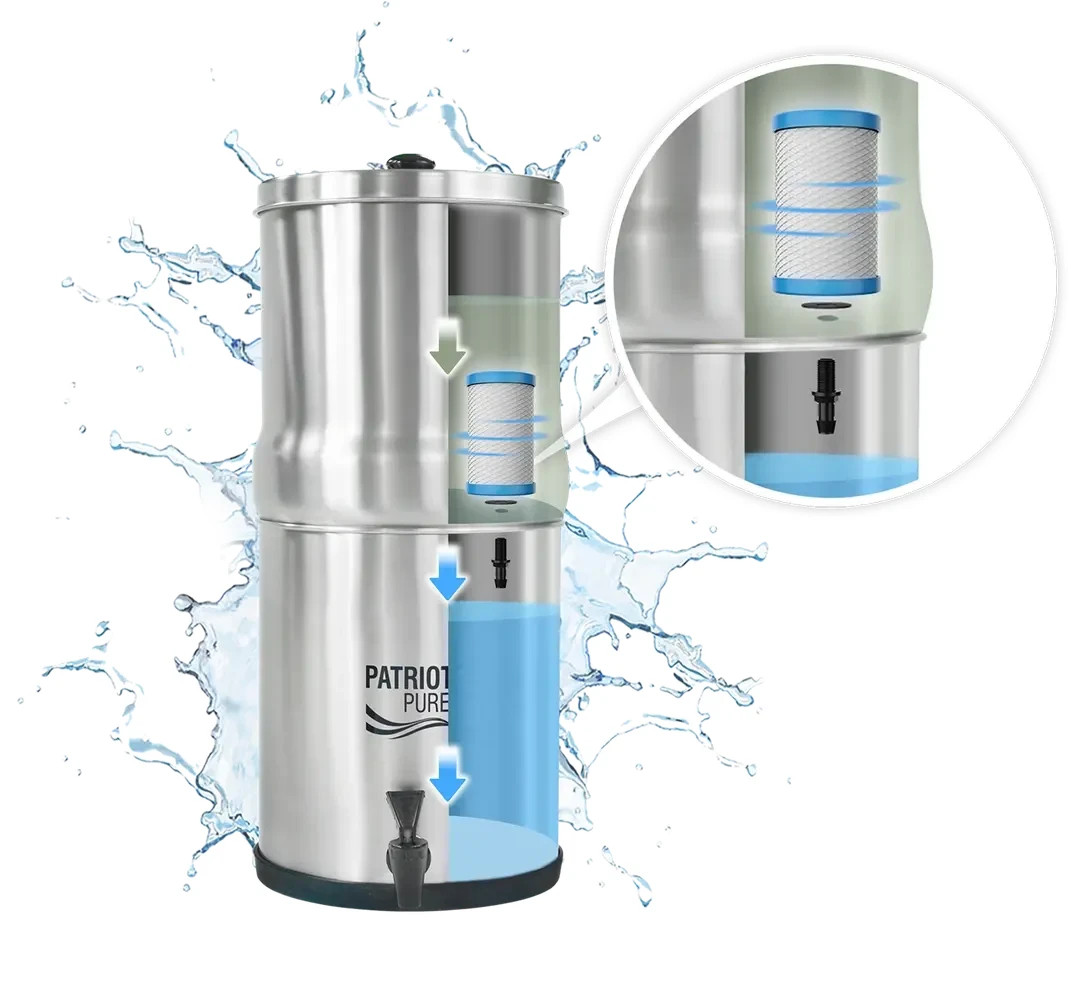 4Patriots Patriot Pure Nanomesh Replacement Water Filter 1 Pack Gravity USA Made