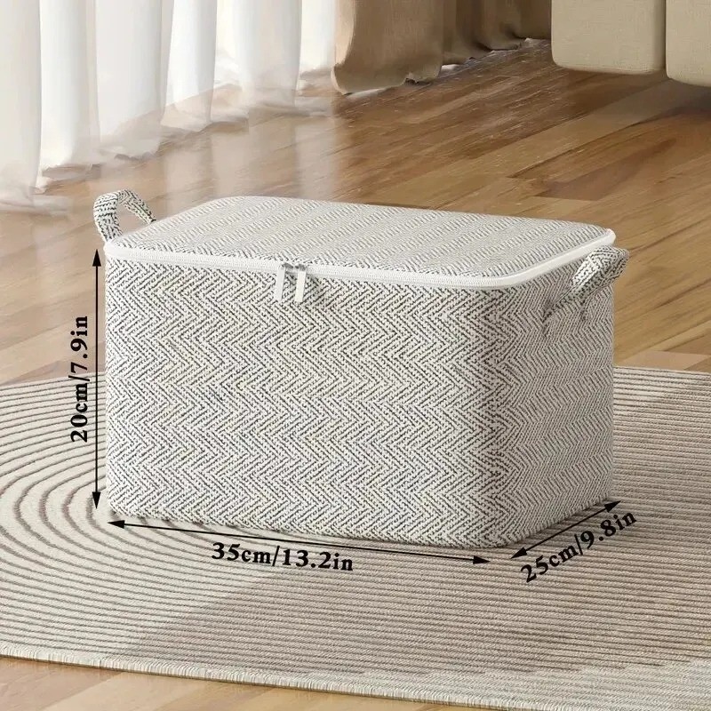 210L Clothes Storage Bag Large Capacity Organizer for Comforters Blanket Bedding