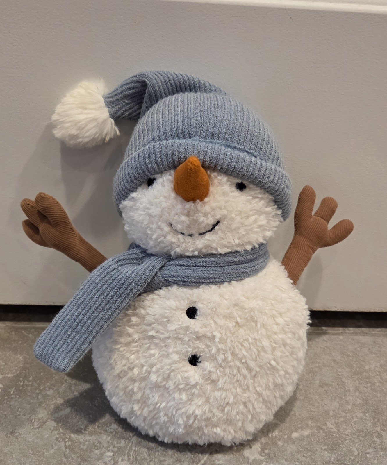 Jellycat London Sammie Snowman Retired Plush Winter Holiday Stuffed Toy Teddy Jellycat London Sammie Snowman Retired Plush Winter Holiday Stuffed Toy Teddy