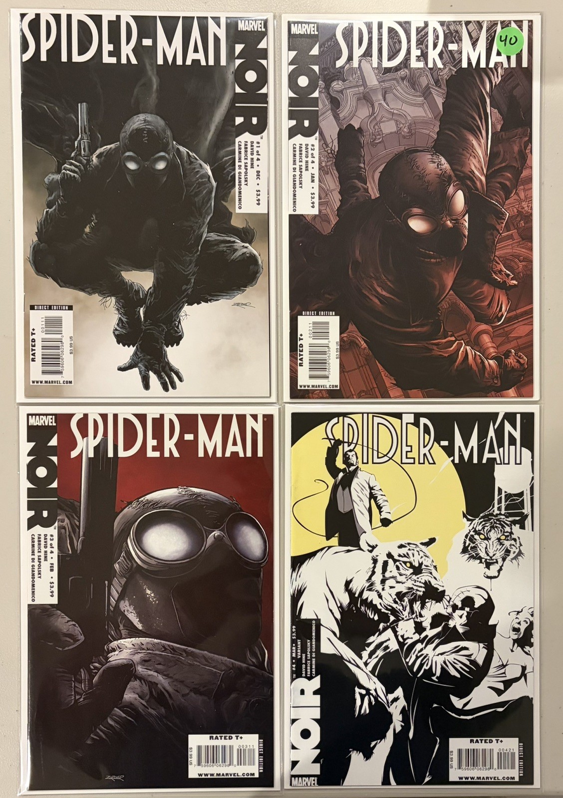 Spider-Man Noir #1-4 | 1st Spider-Man Noir | Marvel 2009 | High Grade 👀