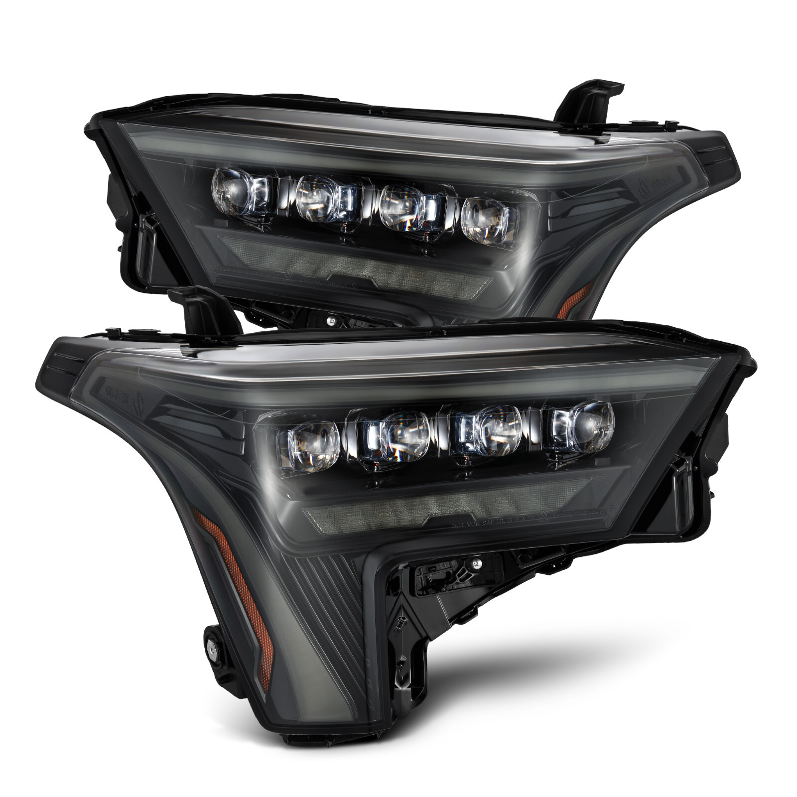 For 22-26 Toyota Tundra Alpha Black Nova LED Headlights Headlamps - White DRL For 22-26 Toyota Tundra Alpha Black Nova LED Headlights Headlamps - White DRL