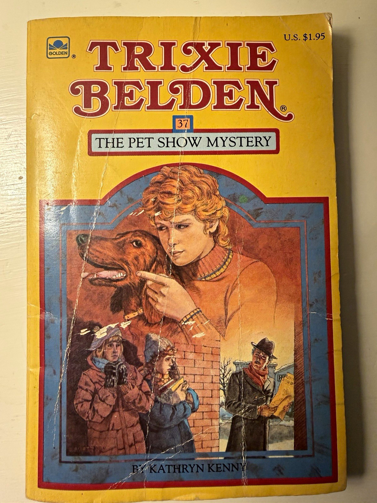 Trixie Belden #37 The Pet Show Mystery Kathryn Kenny 1985 Golden Paperback