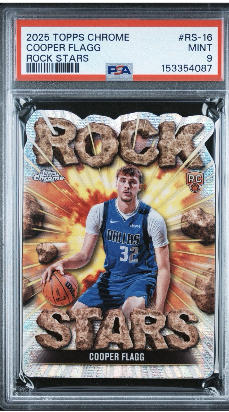 2025-26 Topps Chrome - Rock Stars Cooper Flagg #RS-16 (RC) PSA 9 🔥🔥 2025-26 Topps Chrome - Rock Stars Cooper Flagg #RS-16 (RC) PSA 9 🔥🔥