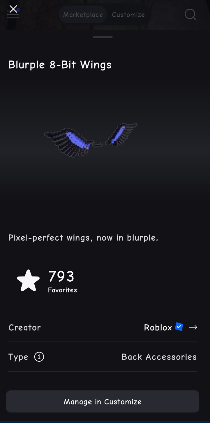 đź’ŽRoblox Toy Code - Code Itemđź’ŽBlurple 8-Bit Wings đź’ŽRoblox Toy Code - Code Itemđź’ŽBlurple 8-Bit Wings