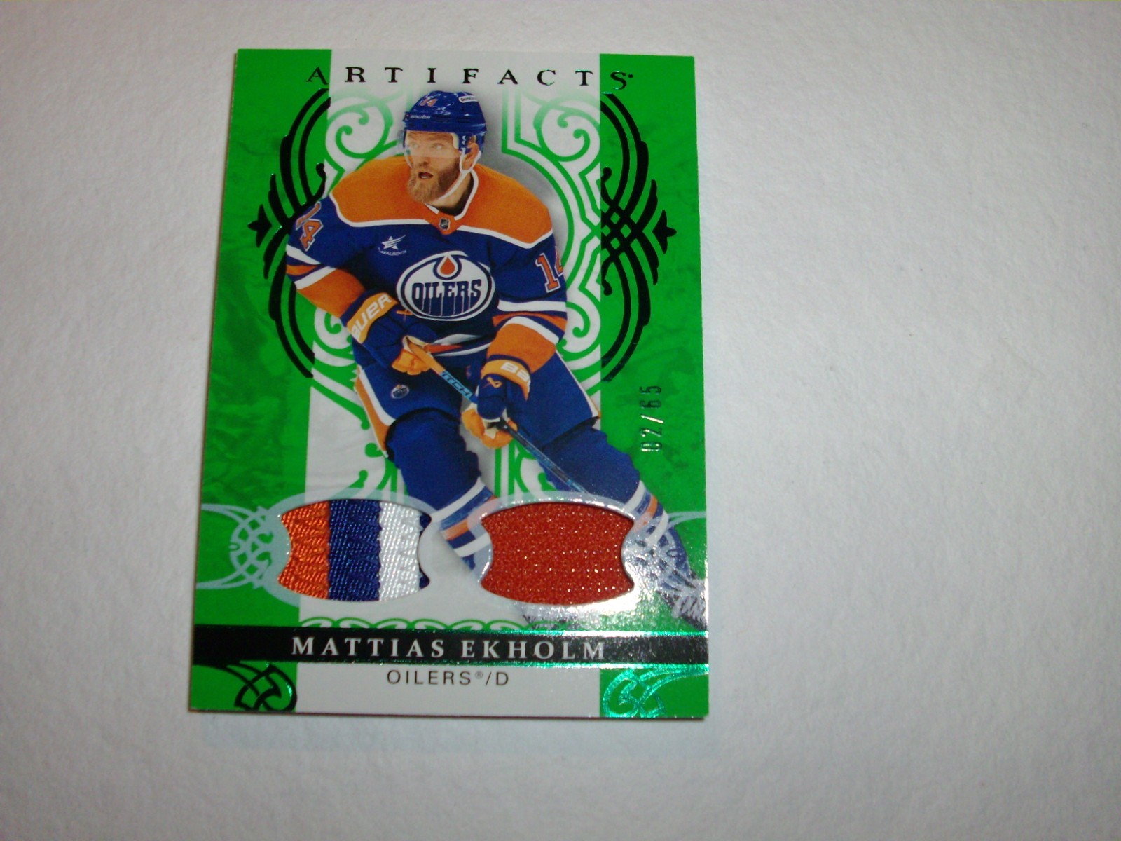 {1} 26/27 UD Artifacts Materials Emerald: Mattias Ekholm 02/65  #55