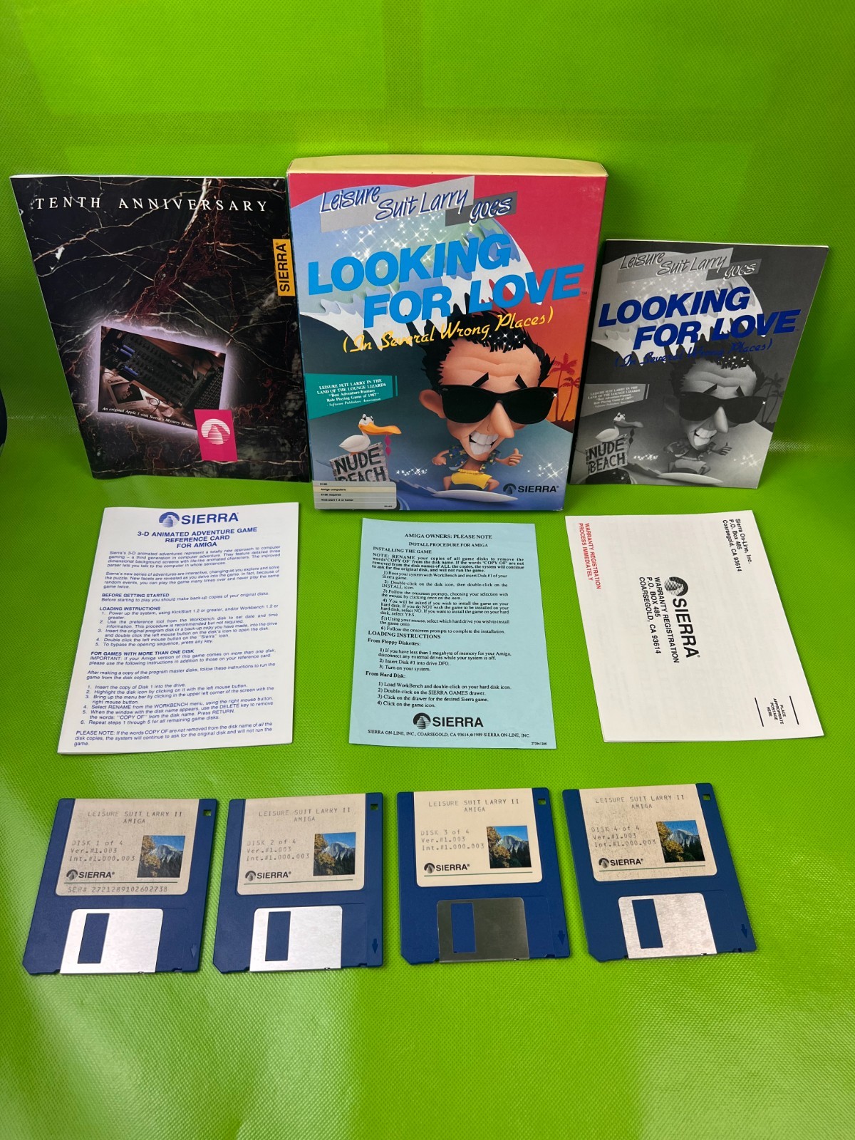 Leisure Suit Larry Goes Looking For Love By Sierra ~ Original Boxed Amiga Game Leisure Suit Larry Goes Looking For Love By Sierra ~ Original Boxed Amiga Game