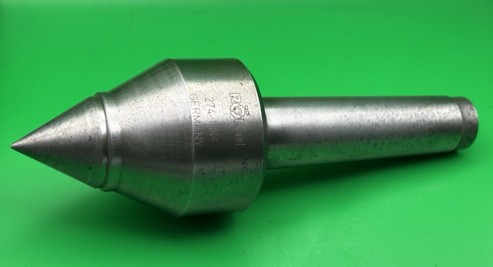 Rohm 274-MK4 Revolving Centering Taper #4 Morse Taper Live Center (Lot B)