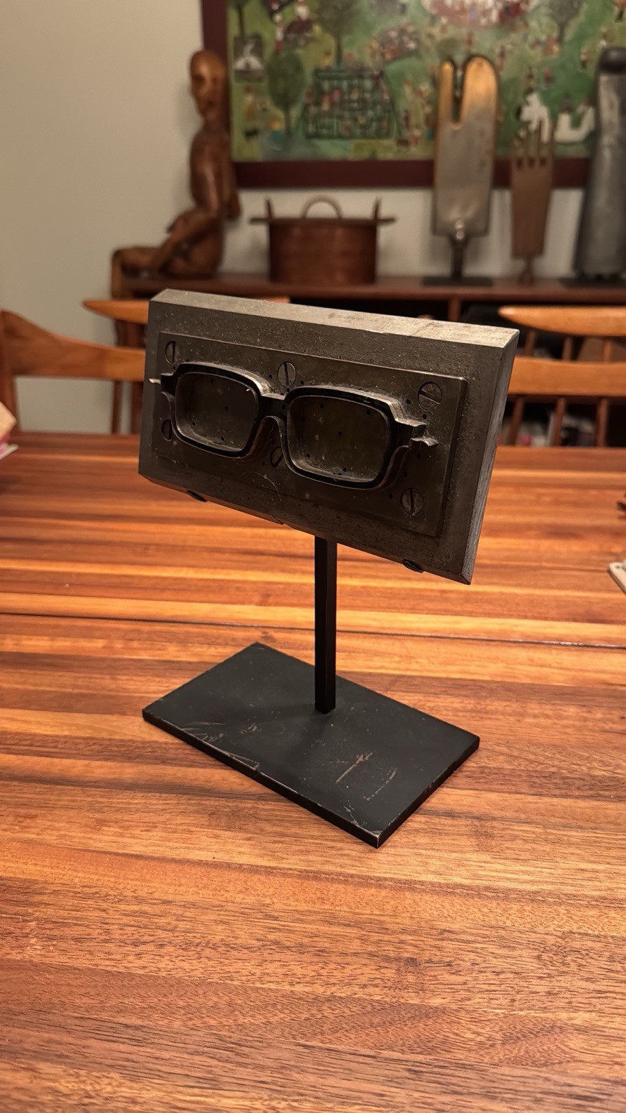Cool Vintage Eyeglasses Eyeglass Steel Mold on Stand 3 Available Priced Each Cool Vintage Eyeglasses Eyeglass Steel Mold on Stand 3 Available Priced Each
