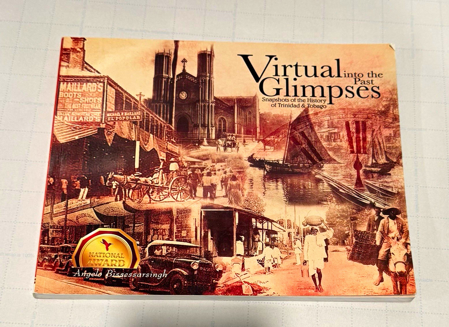 Angelo Bissessarsingh Virtual Glimpses into the Past HC Illus Signed