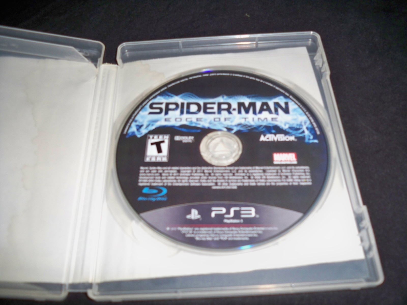 Spider-Man: Edge of Time (Sony PlayStation 3, 2011) disk only Spider-Man: Edge of Time (Sony PlayStation 3, 2011) disk only