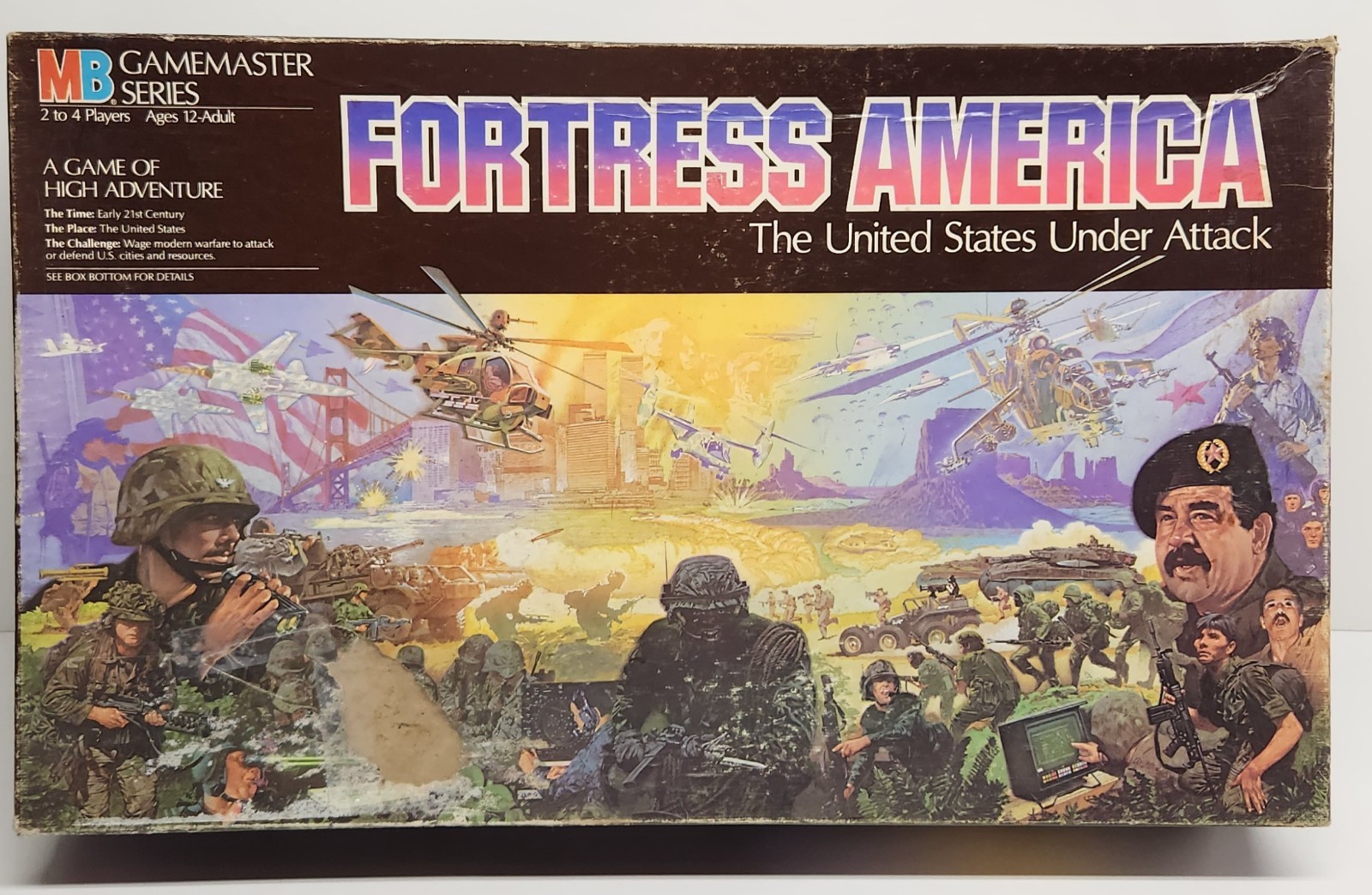 Vintage 1986 Fortress America Board Game Milton Bradley Gamemaster Series COMPLE