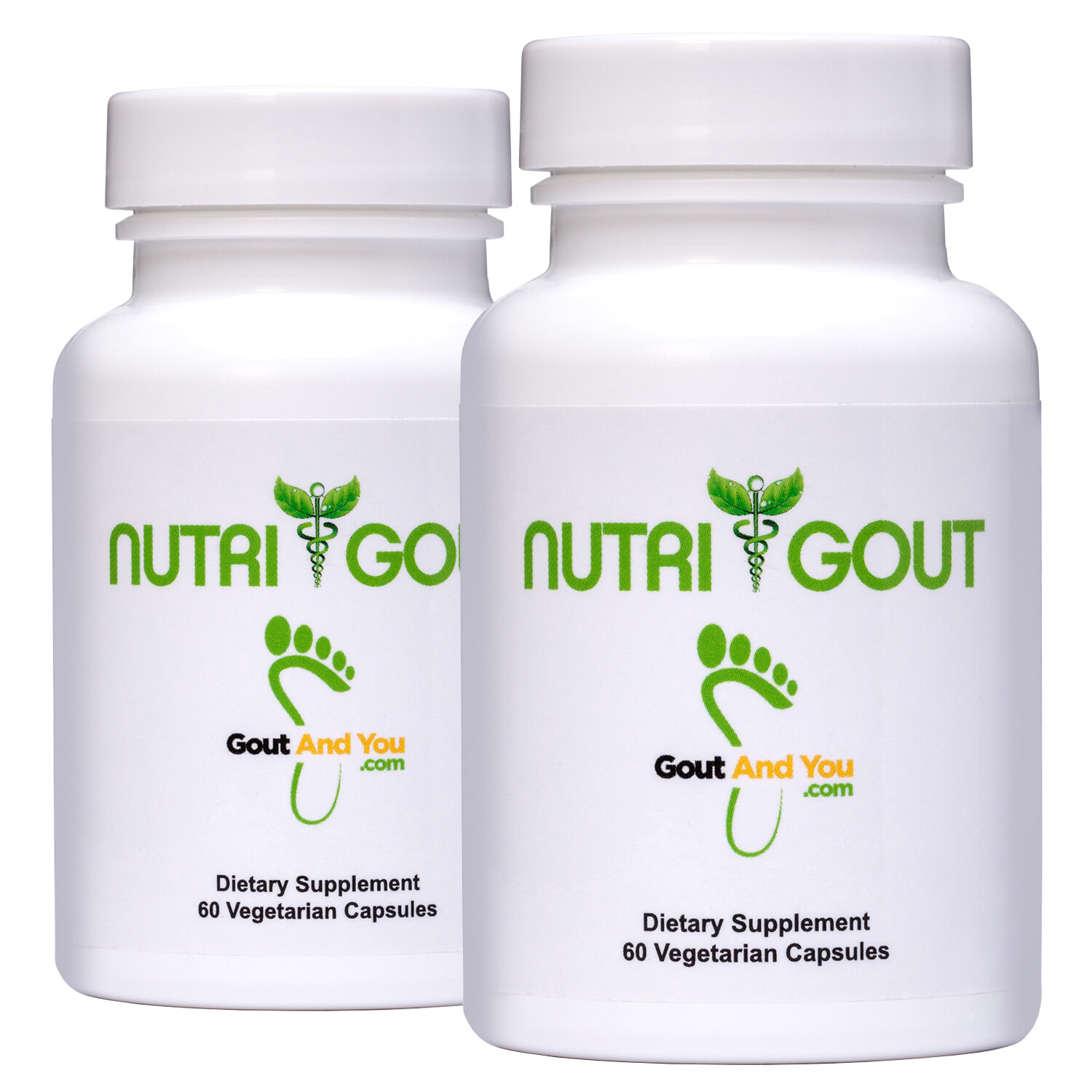 2 Bottles NutriGout Uric Acid Lowering and Gout Supplement from GoutandYou.com