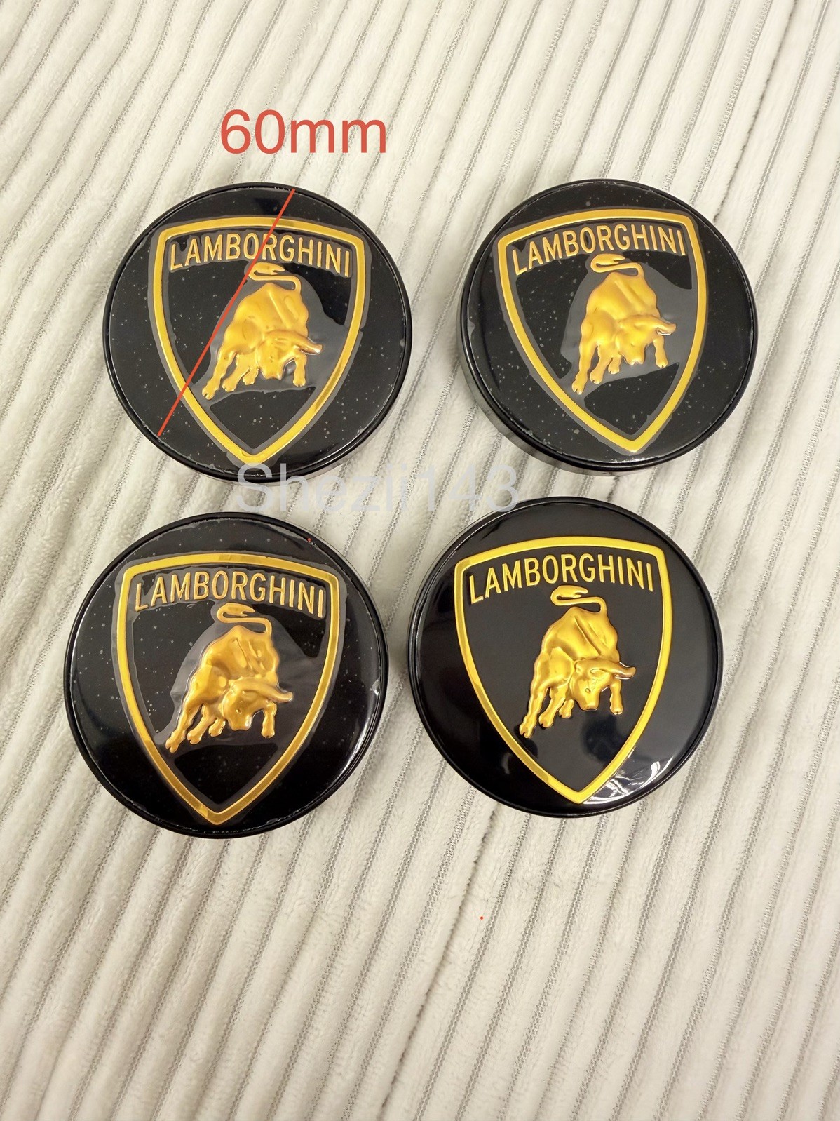 NEW Lamborghini HURACAN URUS Aventador Bull Center Cap Hub Cap Set (4) 470601147