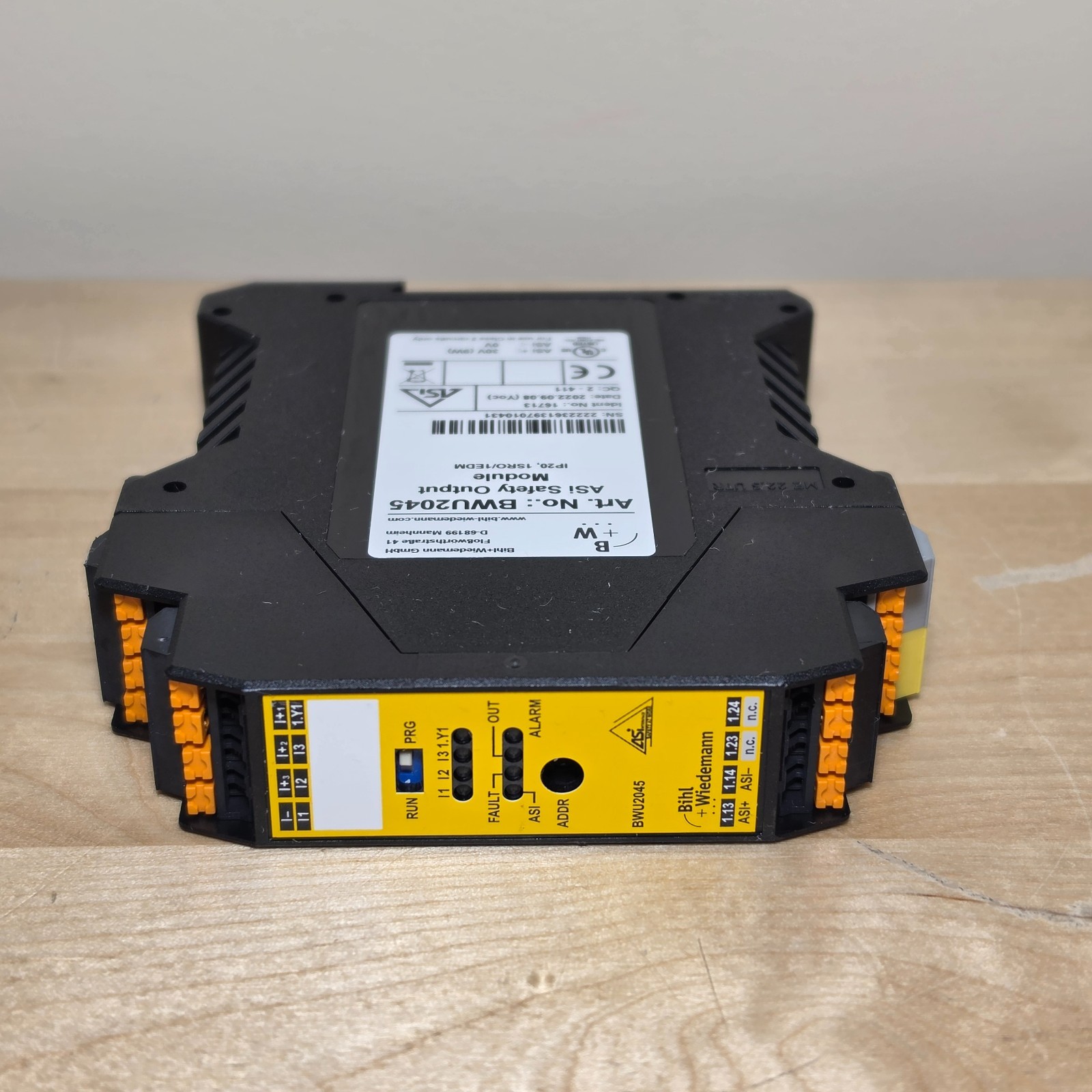Bihl Wiedemann BWU2045 ASi Safety Output Module 1SRO/1EDM IP20