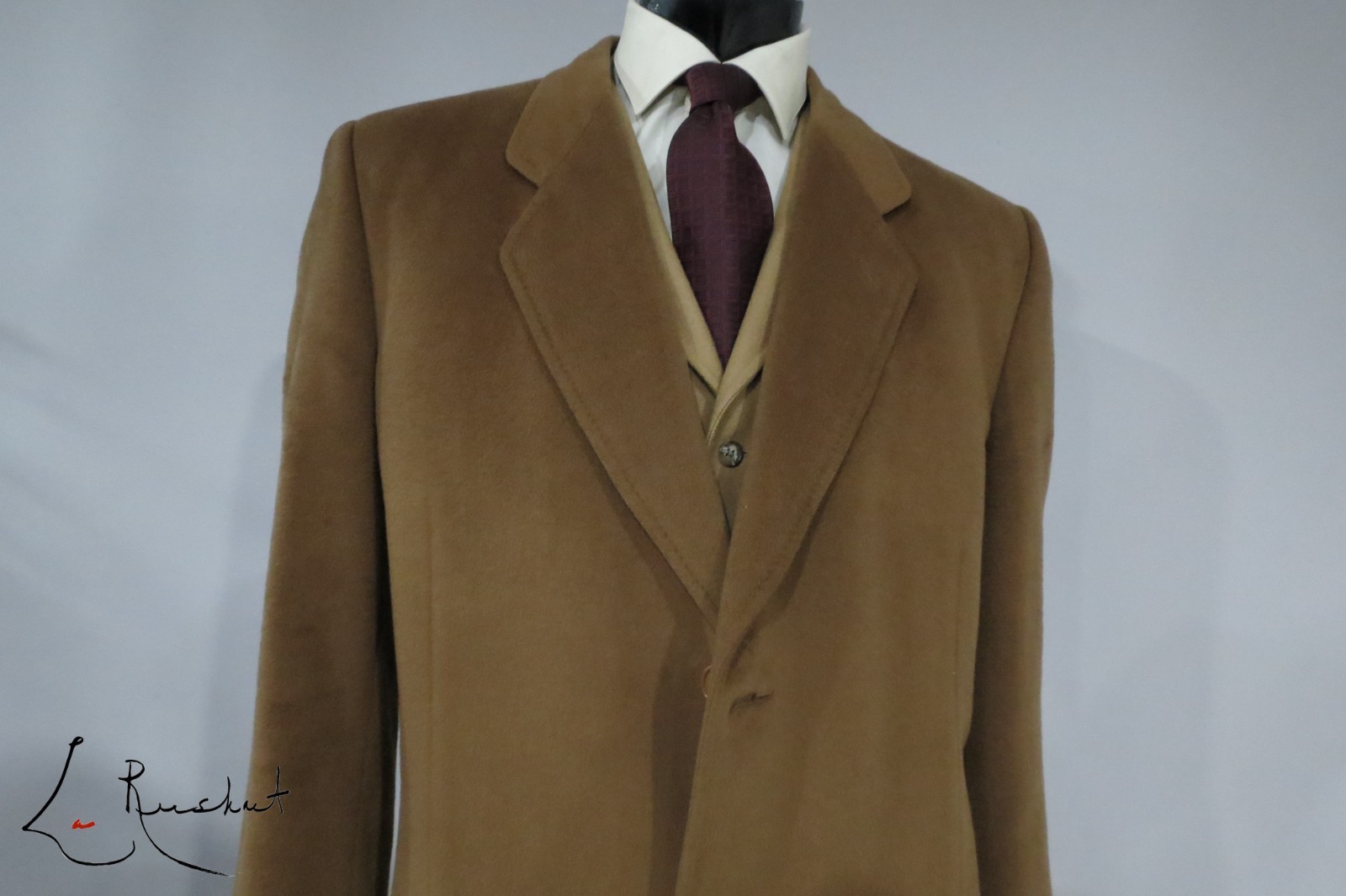 VTG Redaelli Made in Italy 100% wool Vicuna Brown in Color topcoat 46 R