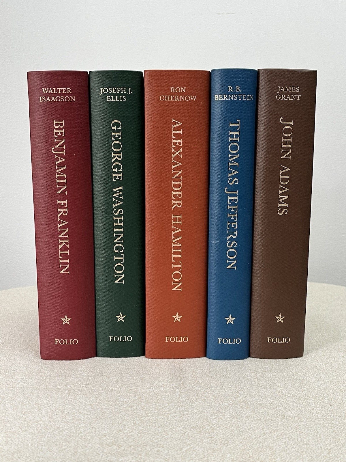 FOLIO SOCIETY Founding Fathers Franklin Adams Hamilton Jefferson Washington