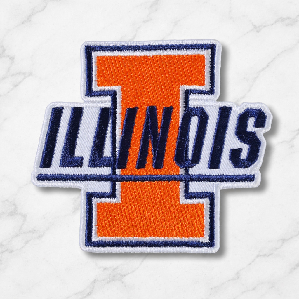 ILLINOIS FIGHTING ILLINI NCAA EMBROIDERED IRON ON PATCH 3\