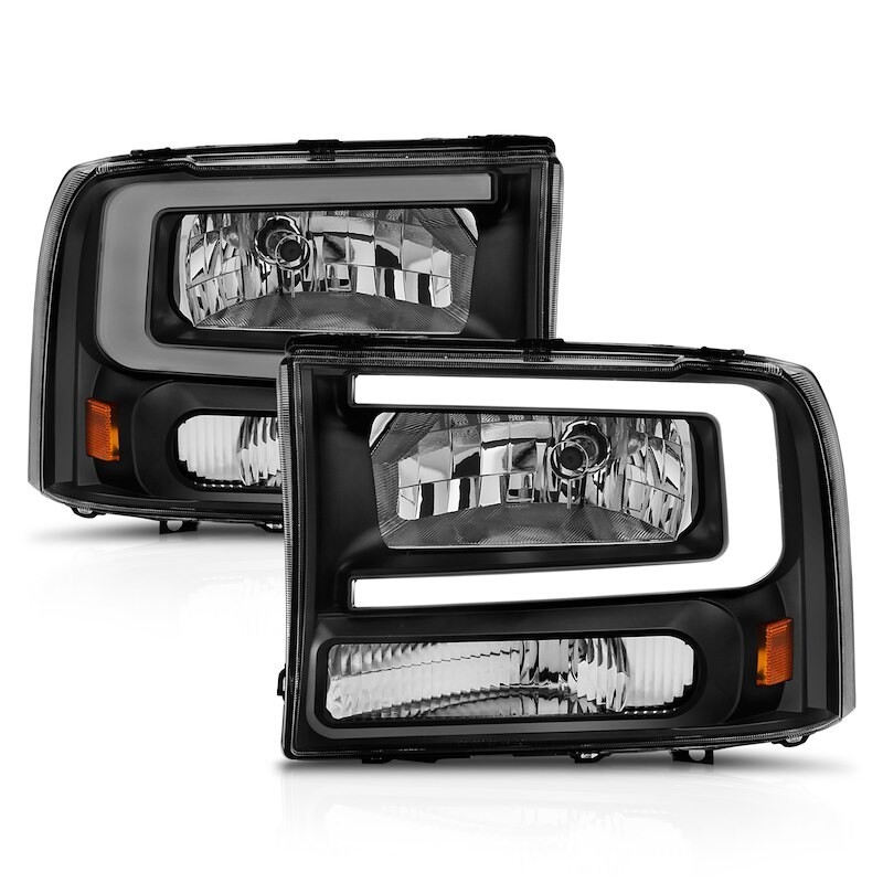 ANZO 111549 Headlight Assembly; Projector Beam With Running Light/ Safety
