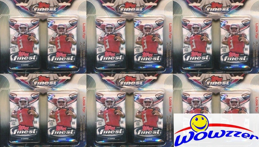 (6) 2015 Topps Finest Football Factory Sealed HOBBY Hanger-12 HOBBY Packs=BOX