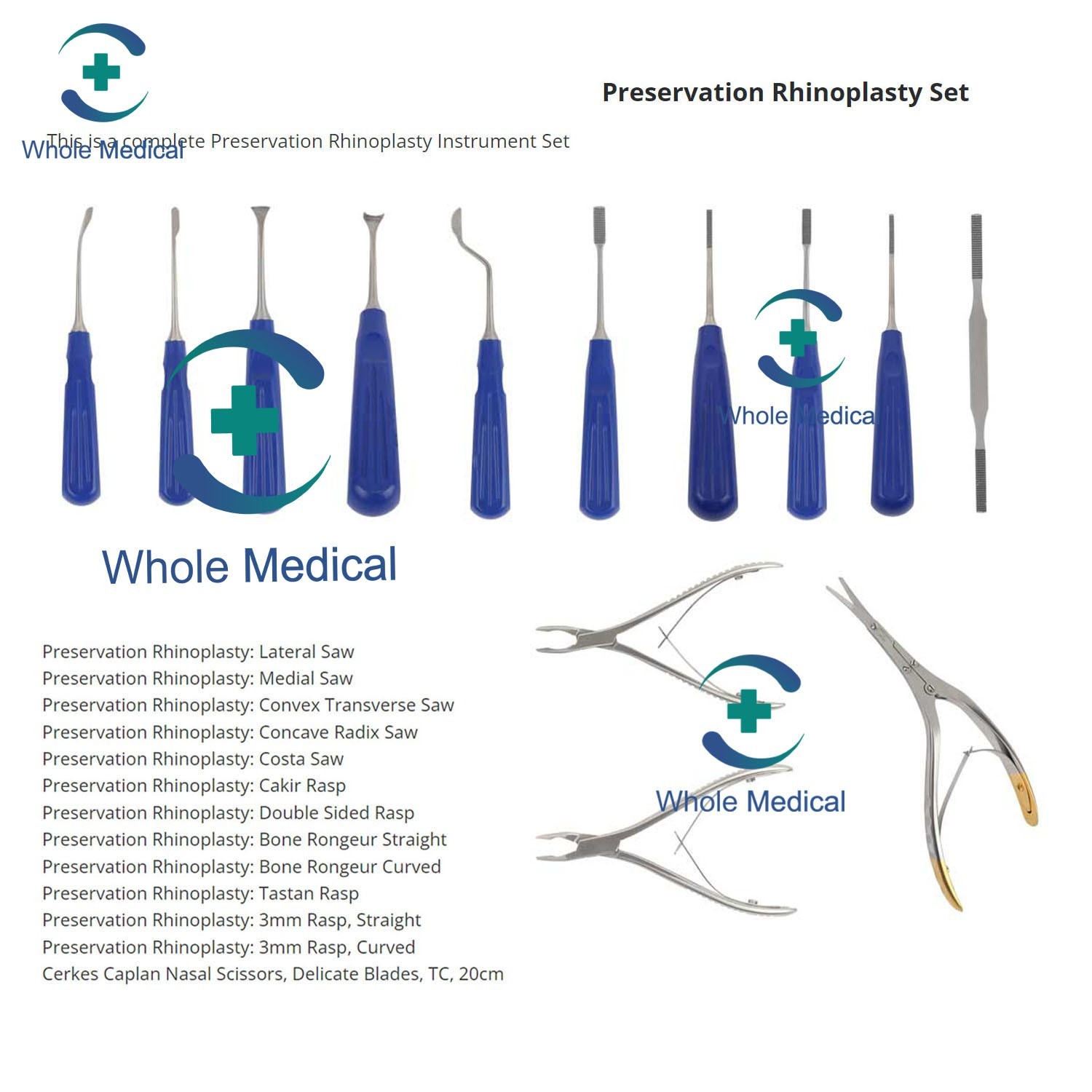 Rhinoplasty Instruments Preservation Set German Stainless Steel Plastic Surgery Rhinoplasty Instruments Preservation Set German Stainless Steel Plastic Surgery