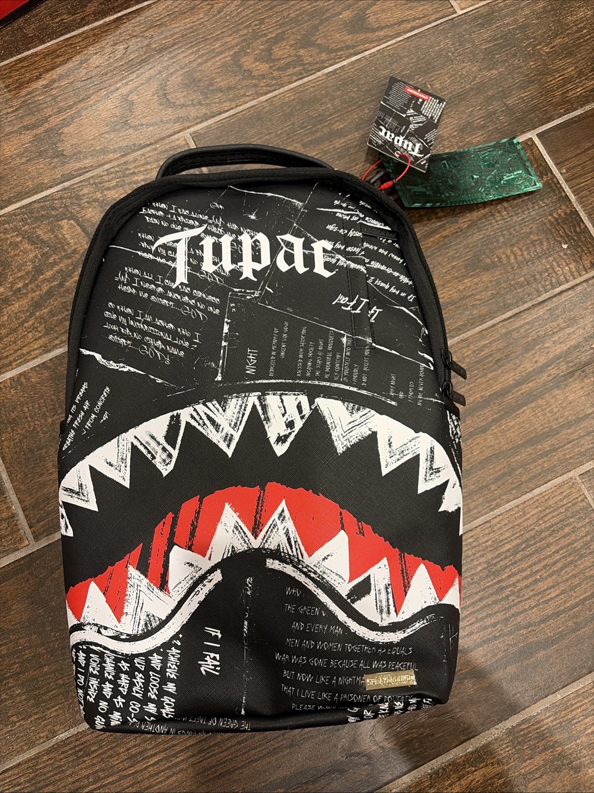 Sprayground Tupac Official Collab Poetry Backpack Bag 