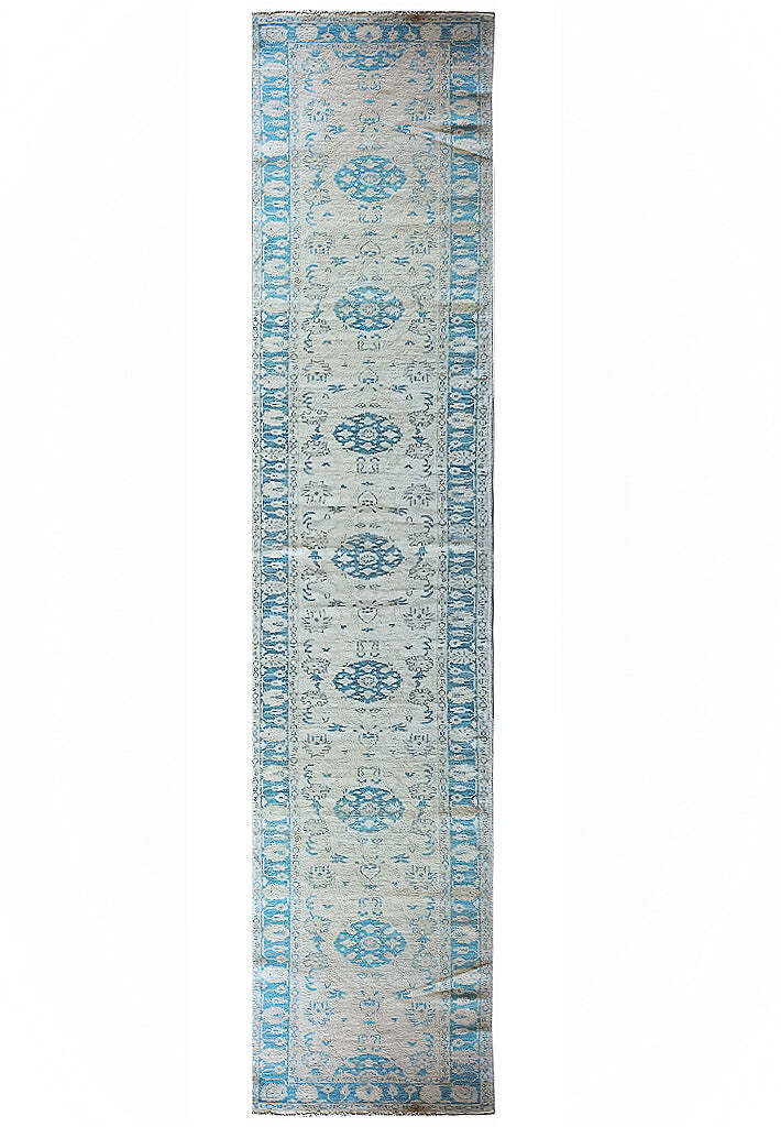 3x20\'  Long Khottan Chobi Runner Peach Blue #B-77508