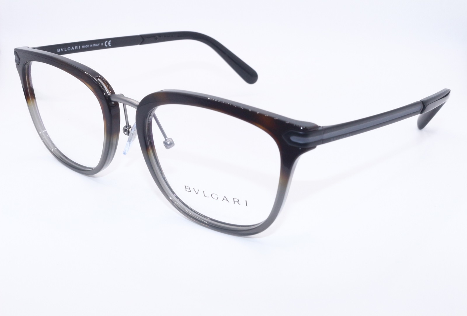 NEW BVLGARI 3046 5457 BROWN GREY TORTOISE FADE AUTHENTIC EYEGLASSES 53-20