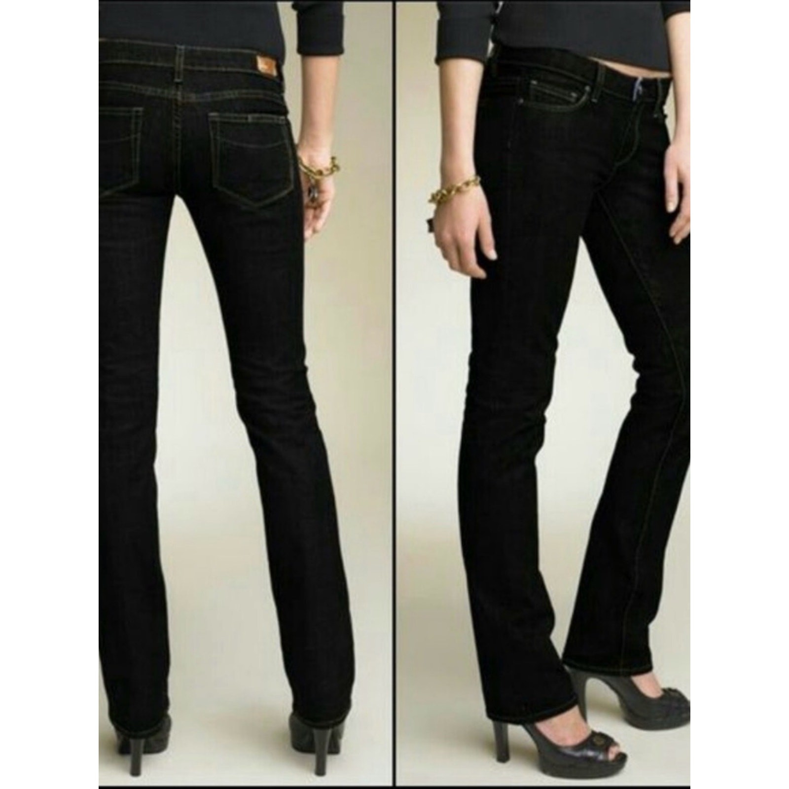 Paige Premium Denim | Blue Heights Low Rise Skinny Leg Jeans 26 Petite NWOT