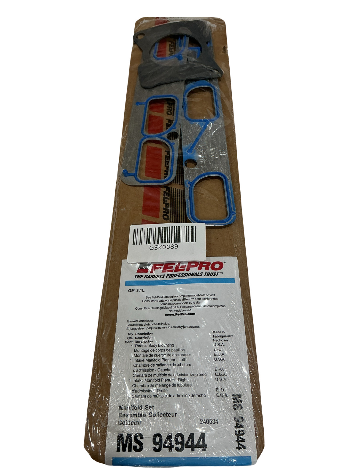 Fel-Pro MS 94944 Fuel Injection Plenum Gasket Set – Premium OE Replacement