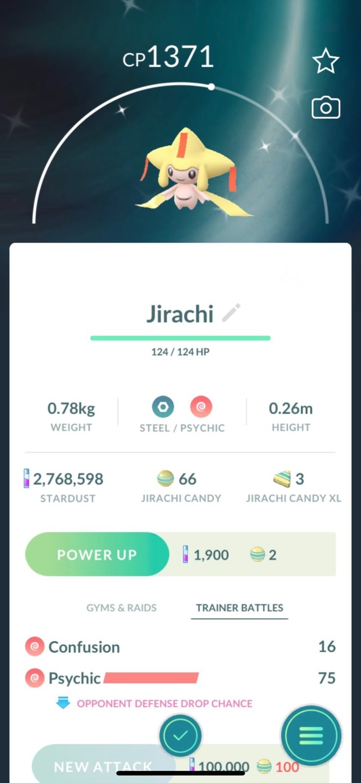 Rare SHINY JIRACHI Pokémon - 100% Authentic - Custom OT - Go to Home