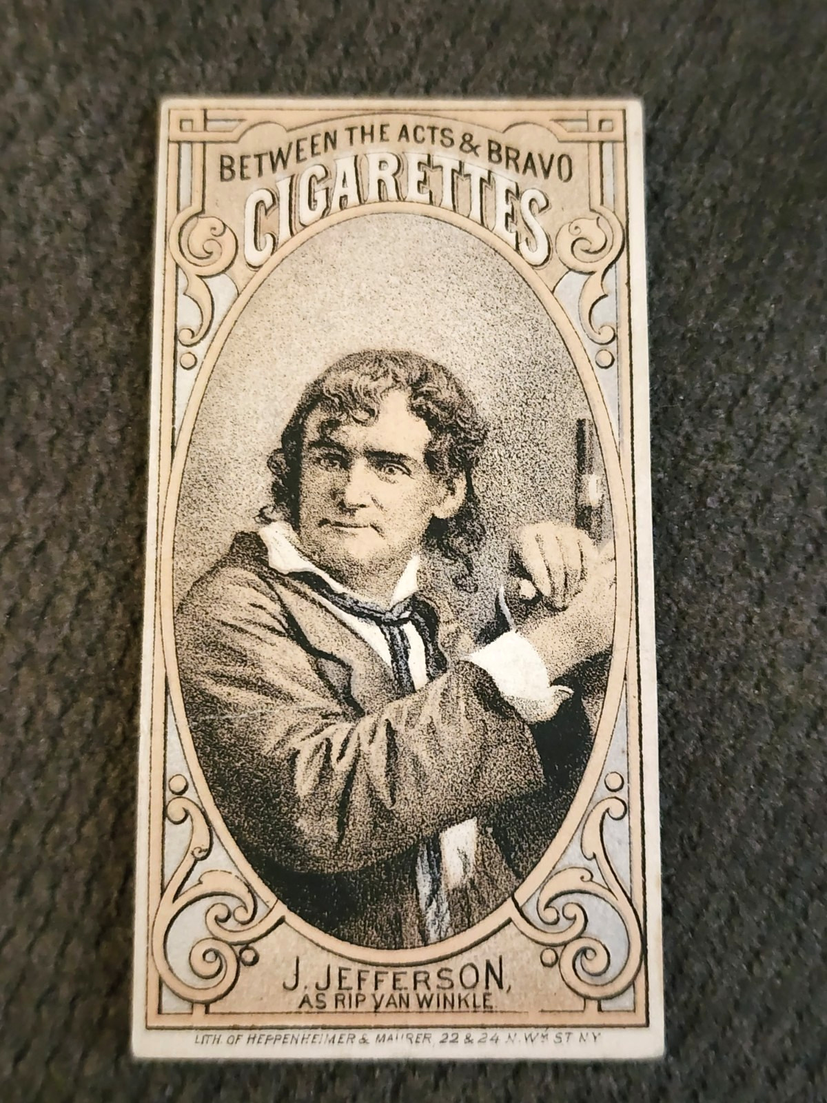1880s Between the Acts & Bravo Cigarettes Thomas H. Hall Joseph Jefferson 1880s Between the Acts & Bravo Cigarettes Thomas H. Hall Joseph Jefferson