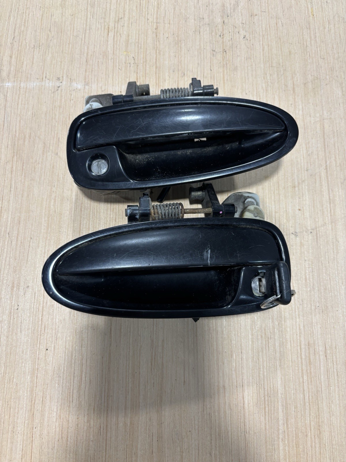 Black 94-01 Acura Integra LEFT AND RIGHT SIDE  Door Handles Set W/key