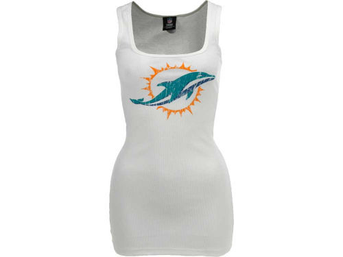 New NFL Miami Dolphins 5th & Ocean Womens Logo Tank Shirt New NFL Miami Dolphins 5th & Ocean Womens Logo Tank Shirt