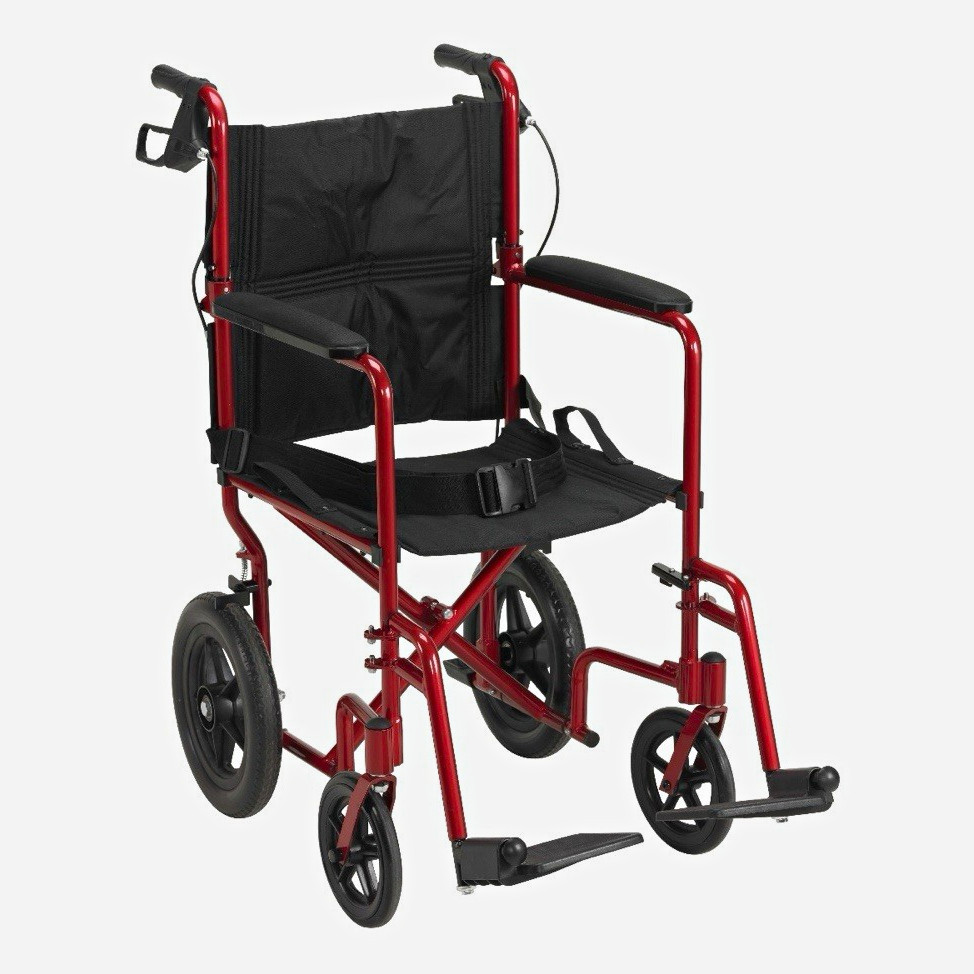 Drive Medical Lightweight Expedition Transport Wheelchair w/ Handbrakes Drive Medical Lightweight Expedition Transport Wheelchair w/ Handbrakes