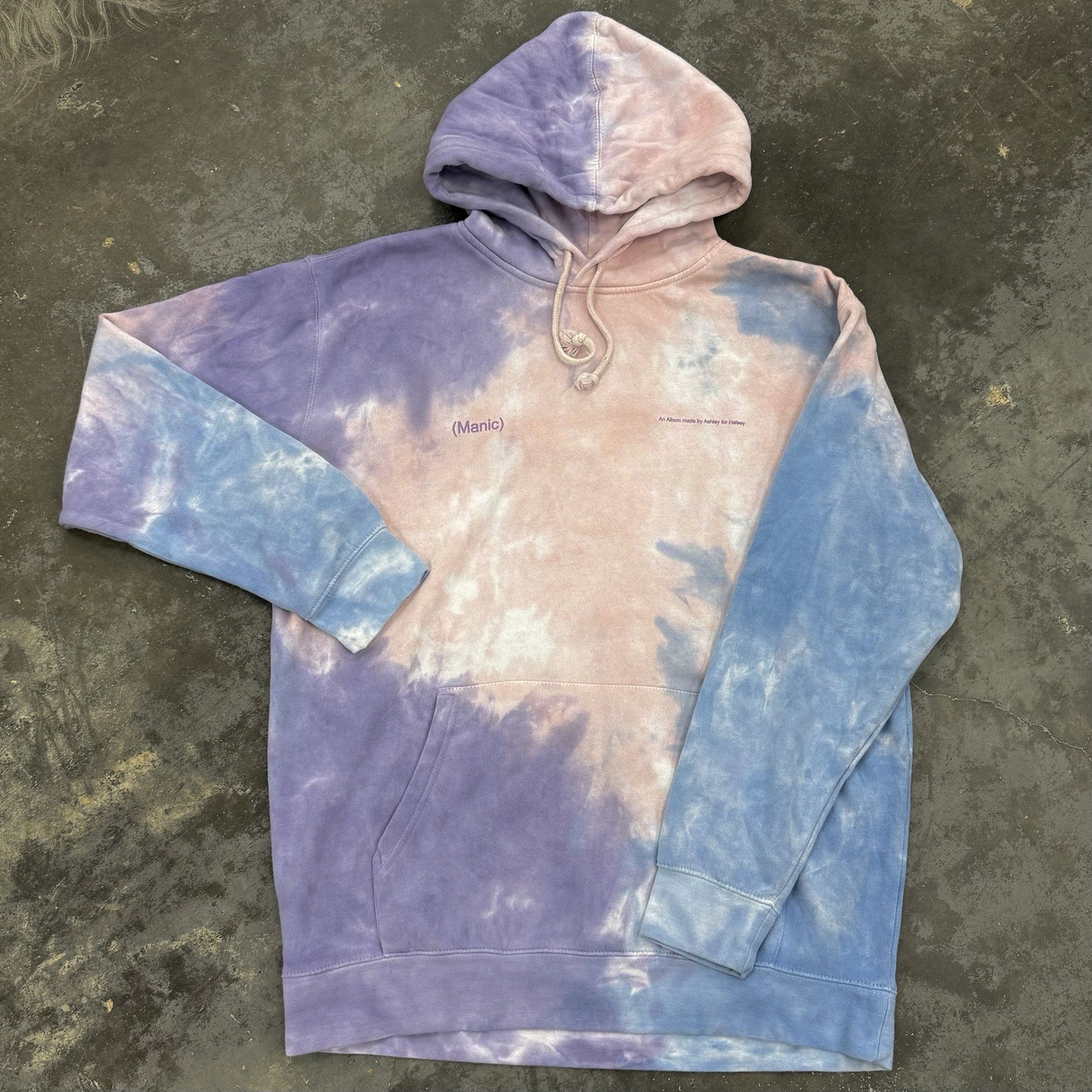 Halsey Manic Hoodie Tie Dye Pullover Sweatshirt Size:L Album RARE 2020 Limited Halsey Manic Hoodie Tie Dye Pullover Sweatshirt Size:L Album RARE 2020 Limited