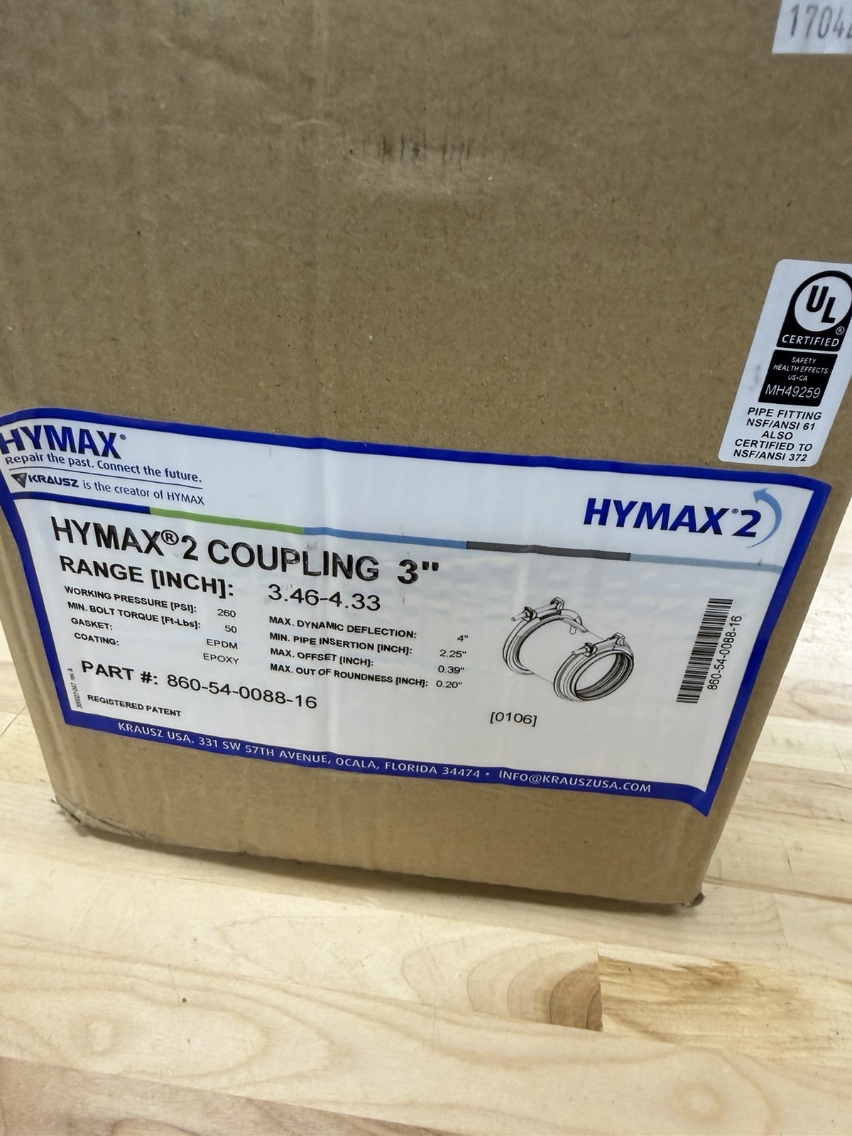 HYMAX 2 Coupling 860-54-0088-16 3\
