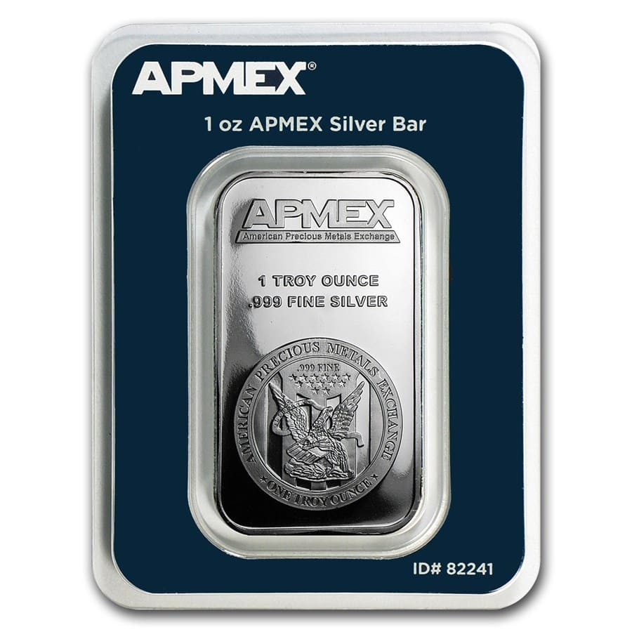 1 oz Silver Bar APMEX (TEP) .999 Fine 1 oz Silver Bar APMEX (TEP) .999 Fine