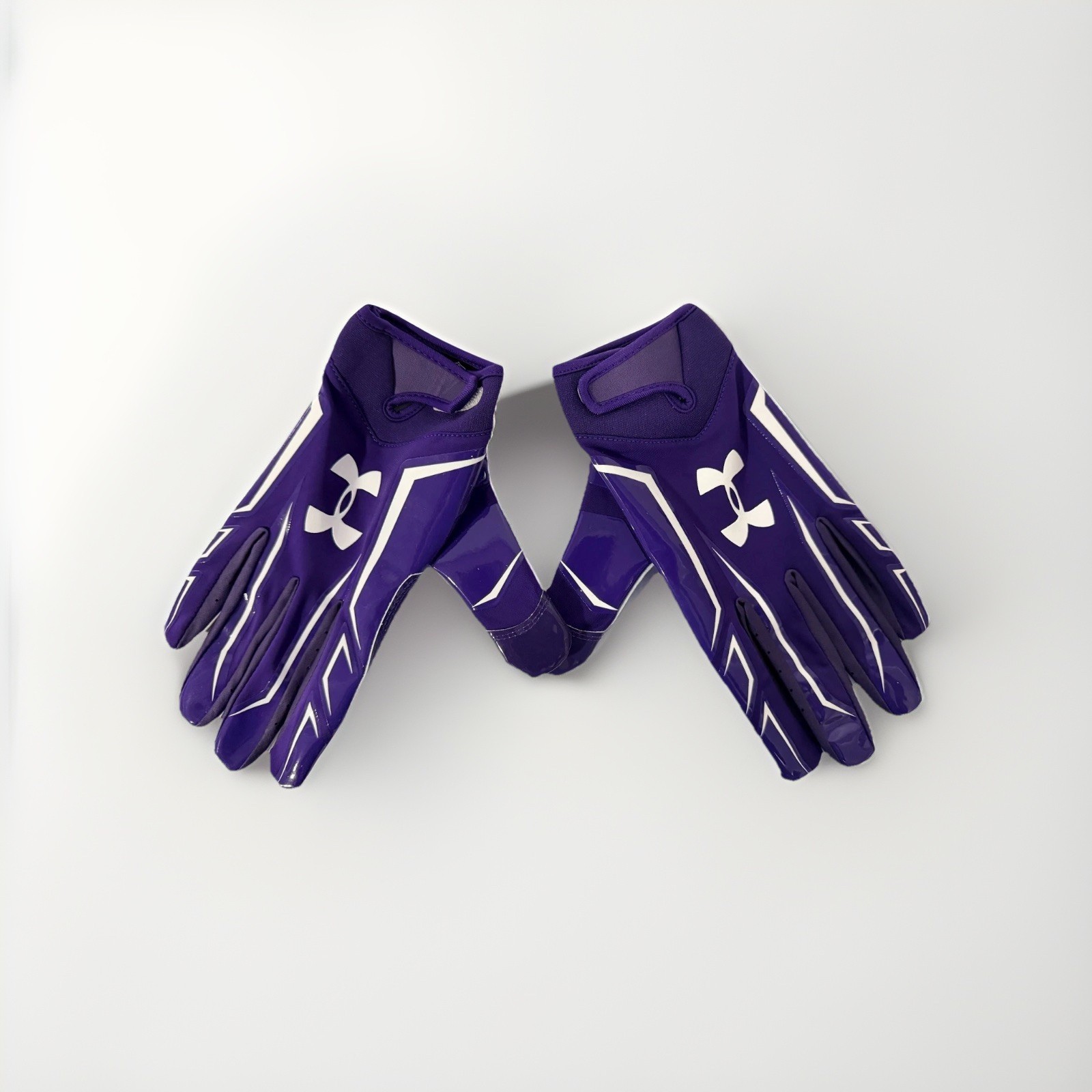 UNDER ARMOUR NFL F4 ADULT L, XL, XXL, XXXL RECEIVER FOOTBALL GLOVES, NWT, Purple