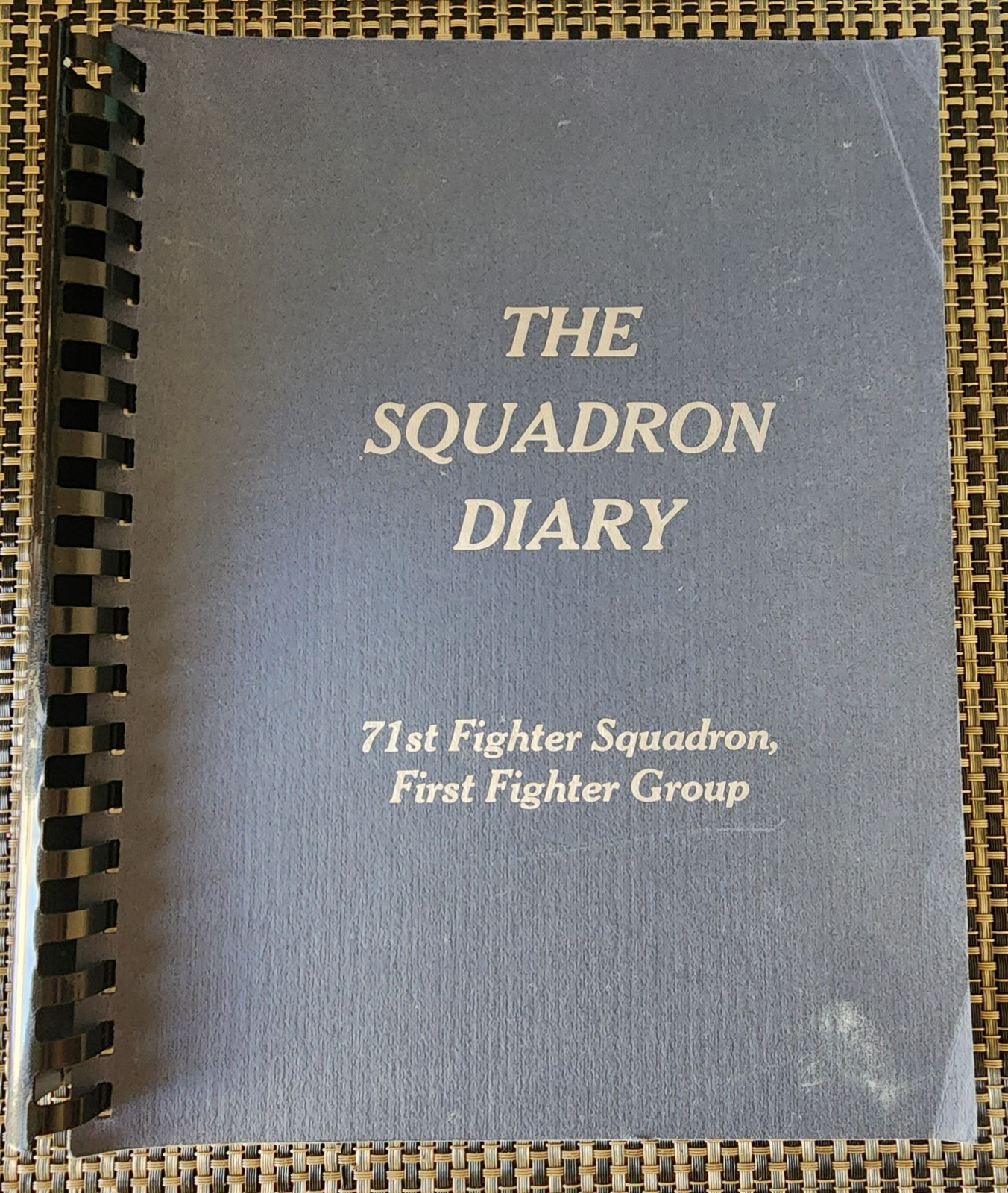 Rare Diary 71st 1st Fighter Squadron Group WWII P-38 History P.E. MacAllister