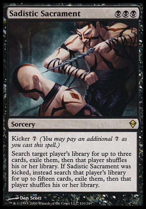 Sadistic Sacrament - Light Play MTG Zendikar