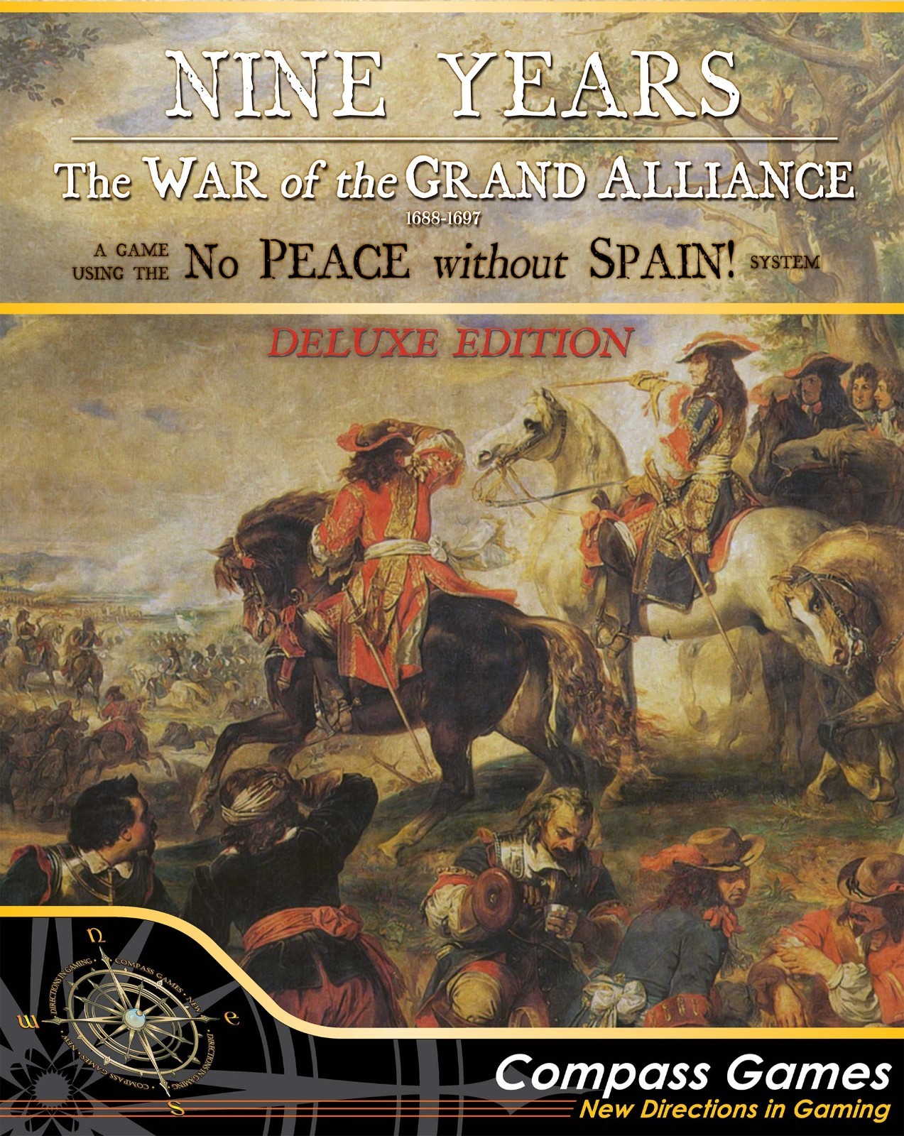 Compass Games Nine Years The War Of The Grand Alliance 1688-1697 Deluxe 1307 NIS