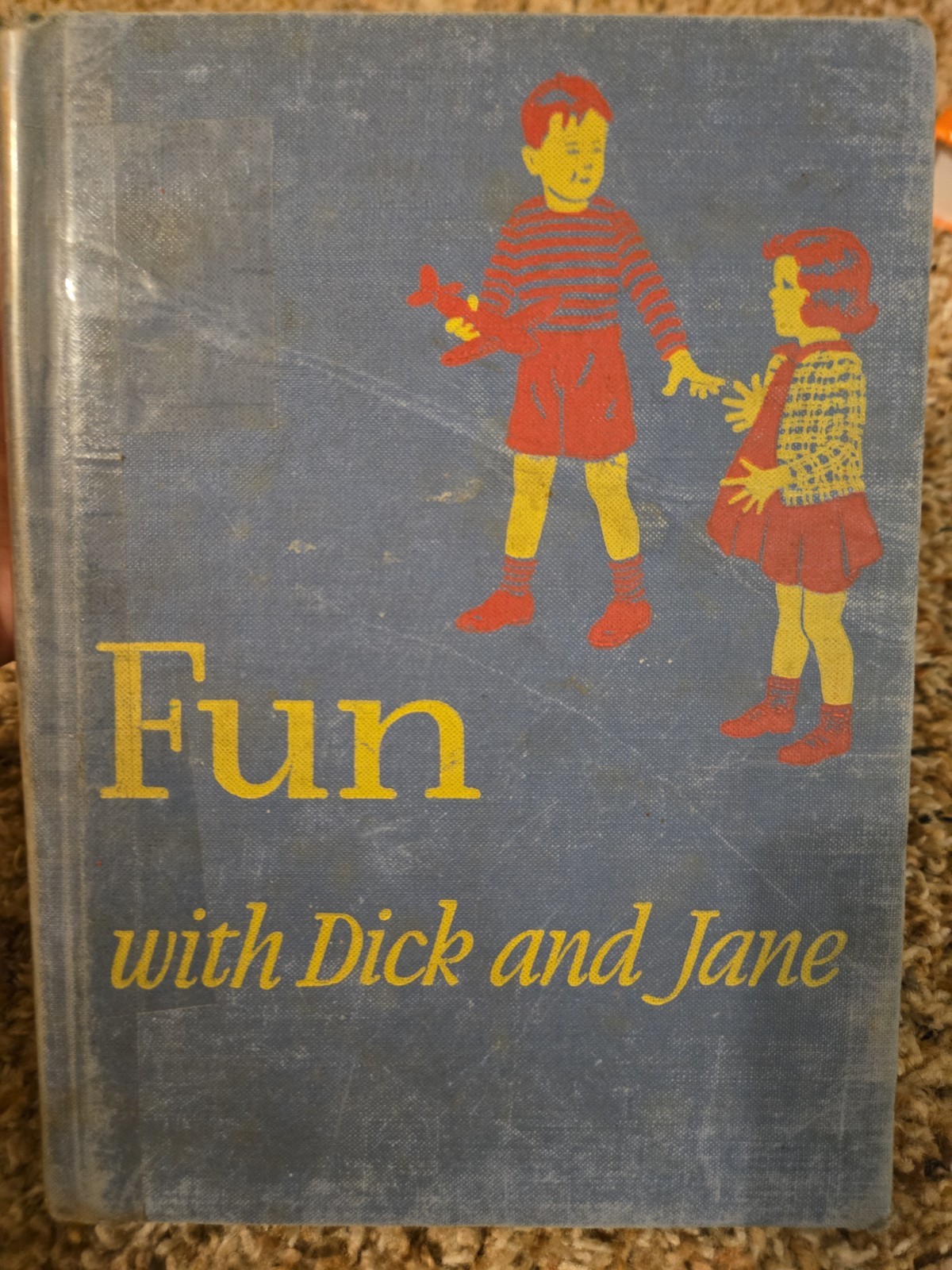 Fun With Dick And Jane by William S. Gray (1940, hardcover) color illustrated 