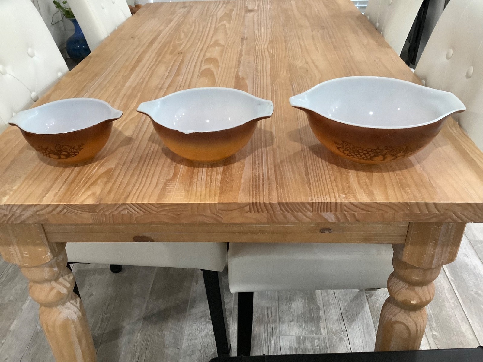 vintage pyrex orchard cinderella nesting mixing bowls 3 piece set 441 442 443 vintage pyrex orchard cinderella nesting mixing bowls 3 piece set 441 442 443