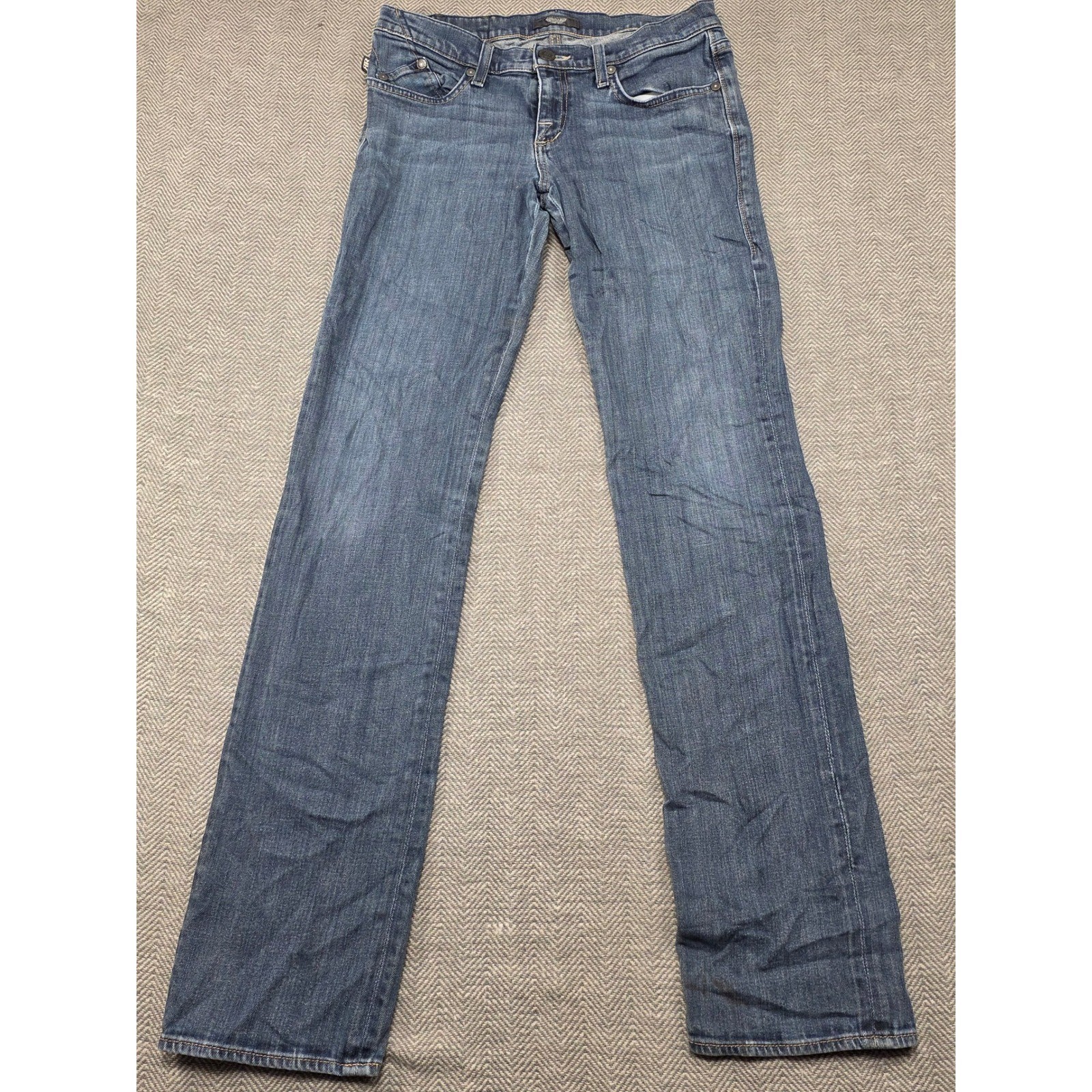 Rock & Republic Los Angeles Blue Straight Leg Jeans Womens Size 29 Medium Wash