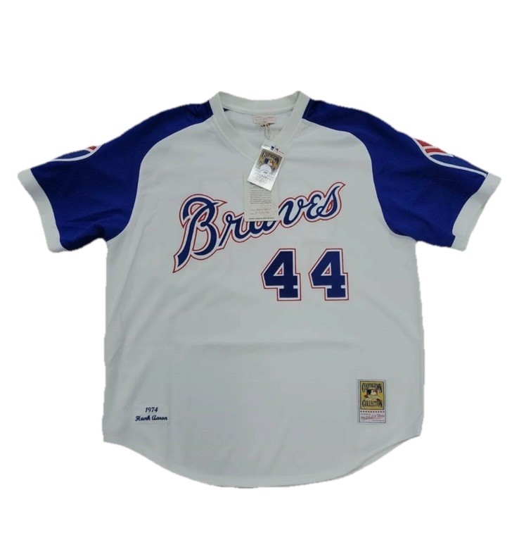 AUTHENTIC VINTAGE HANK AARON BRAVES JERSEY MITCHELL & NESS Size XL BASEBALL AUTHENTIC VINTAGE HANK AARON BRAVES JERSEY MITCHELL & NESS Size XL BASEBALL