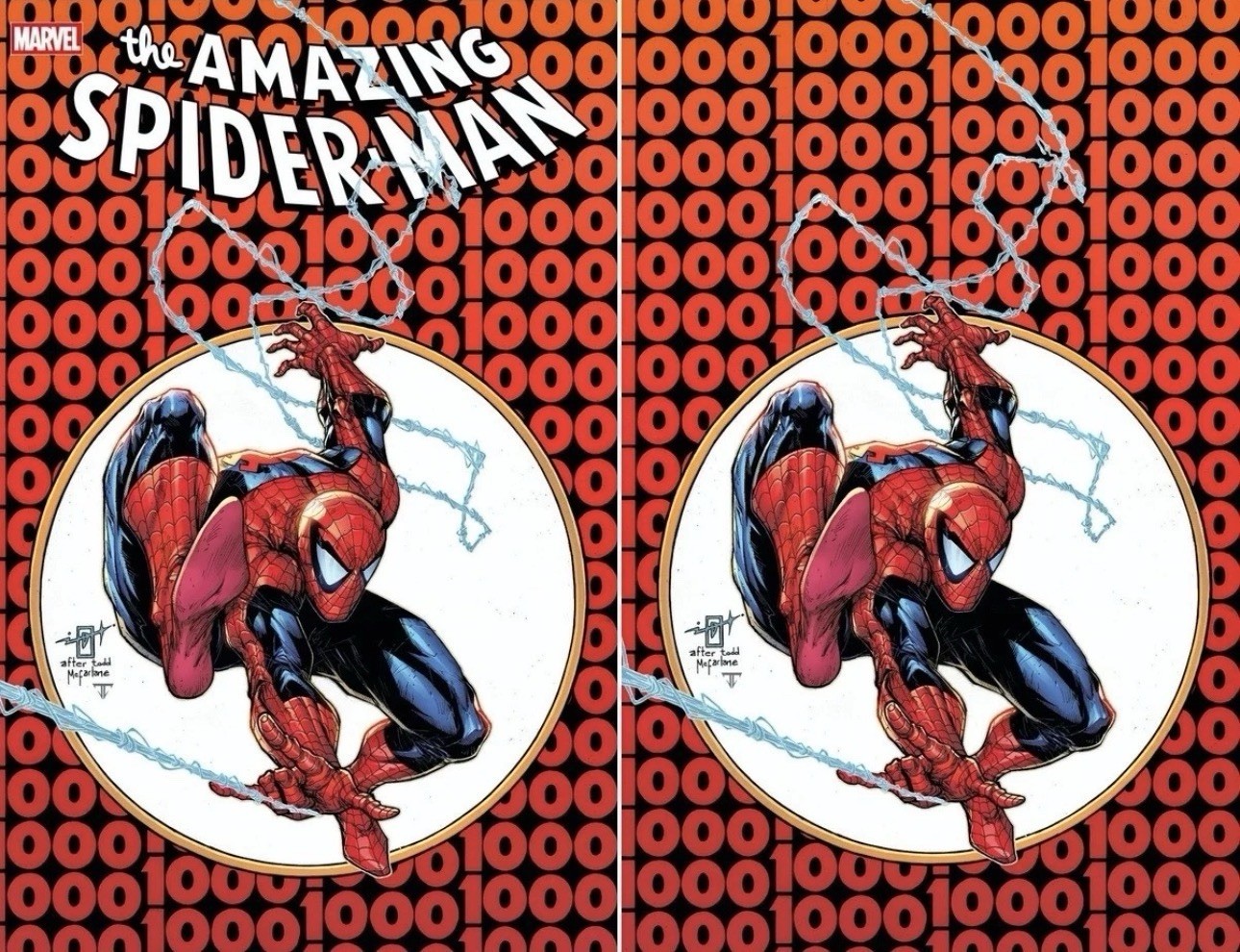 AMAZING SPIDERMAN 1000 JONATHAN URIBE VIRGIN SET NYCC VARIANT Presale 10/25 AMAZING SPIDERMAN 1000 JONATHAN URIBE VIRGIN SET NYCC VARIANT Presale 10/25