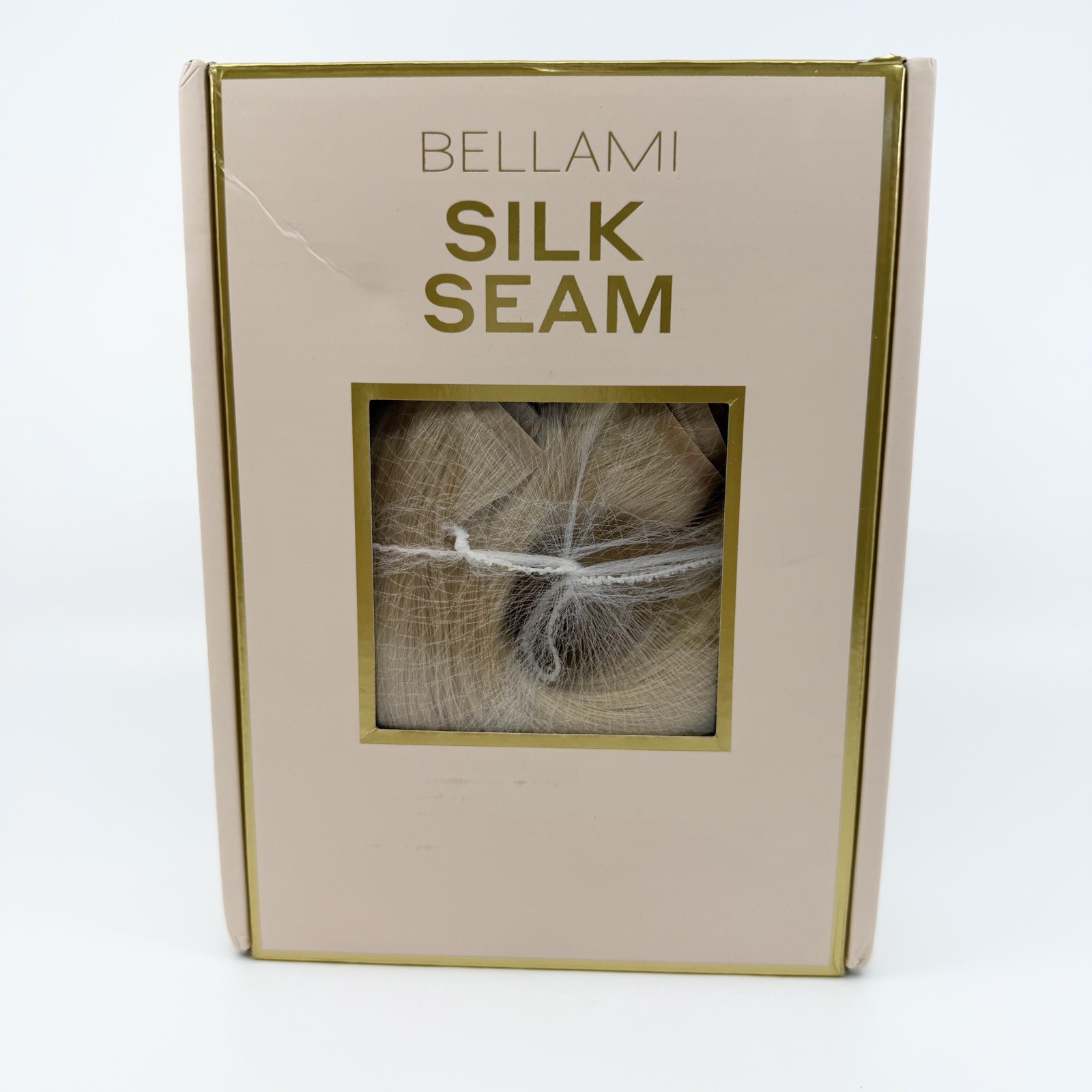 BELLAMI Silk Seam 24” Clip In Hair Extensions Beige Blonde #N90 NEW Remy Human