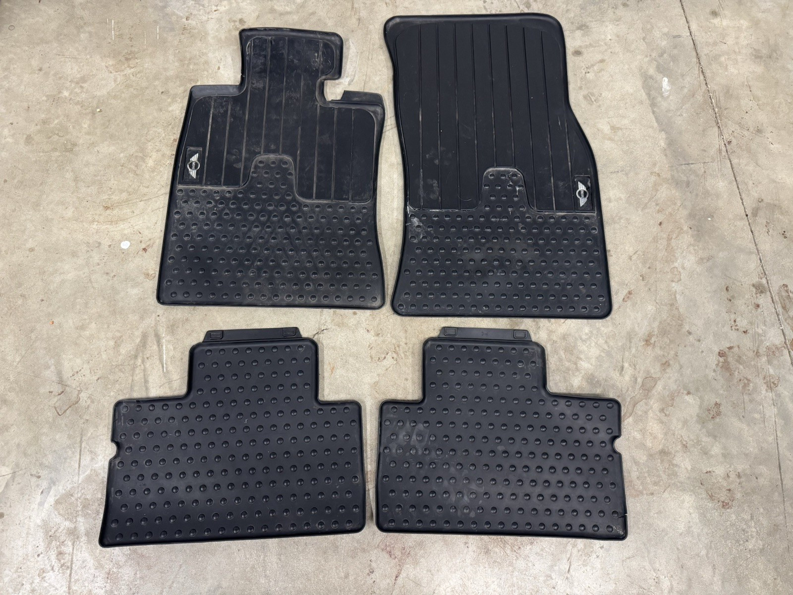 07-13 MINI COOPER S R56 ALL WEATHER RUBBER FLOOR MAT SET OF 4 OEM 51470418666 07-13 MINI COOPER S R56 ALL WEATHER RUBBER FLOOR MAT SET OF 4 OEM 51470418666