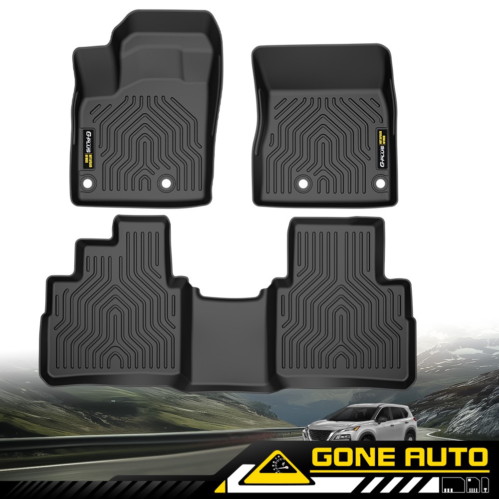 TPE Floor Mat Liner Set Fit For 2021-2024 Nissan Rogue 3pcs All Weather