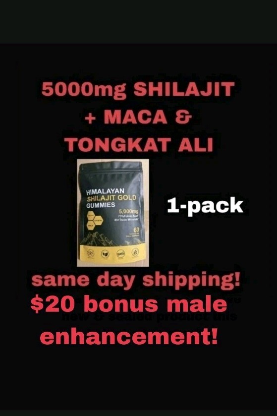 5000mg Himalayan Gold Shilajit Gummies 5000mg, Ashwagandha, Fulvic Acid+ 2 Super
